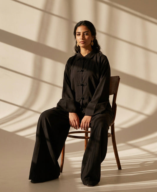 Chinese cotton linen blouse