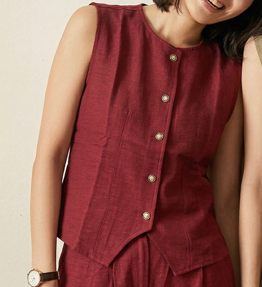 Linen Vest