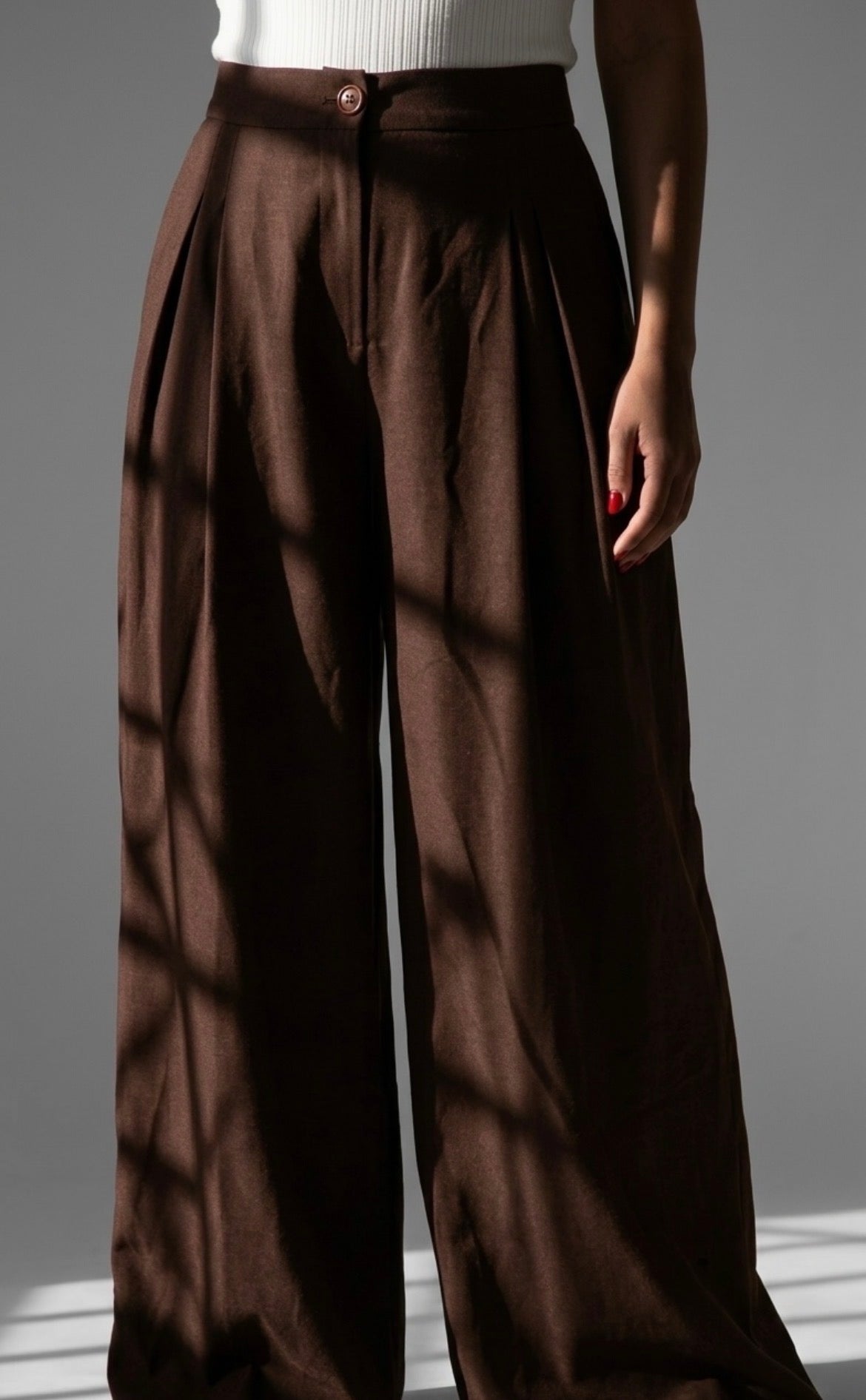 Wide leg linen pants