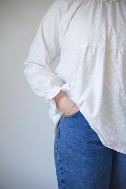 white blouse